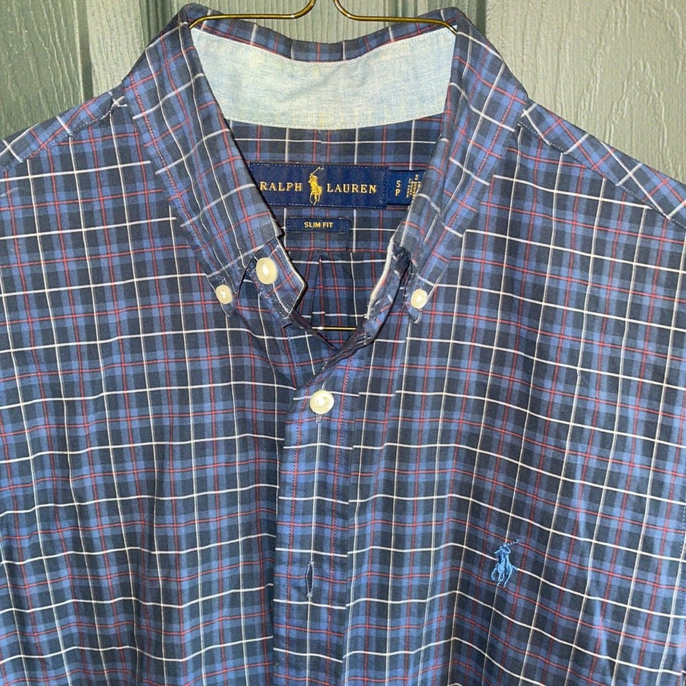 Polo Ralph Lauren (sim fit small) plaid button-up shirt